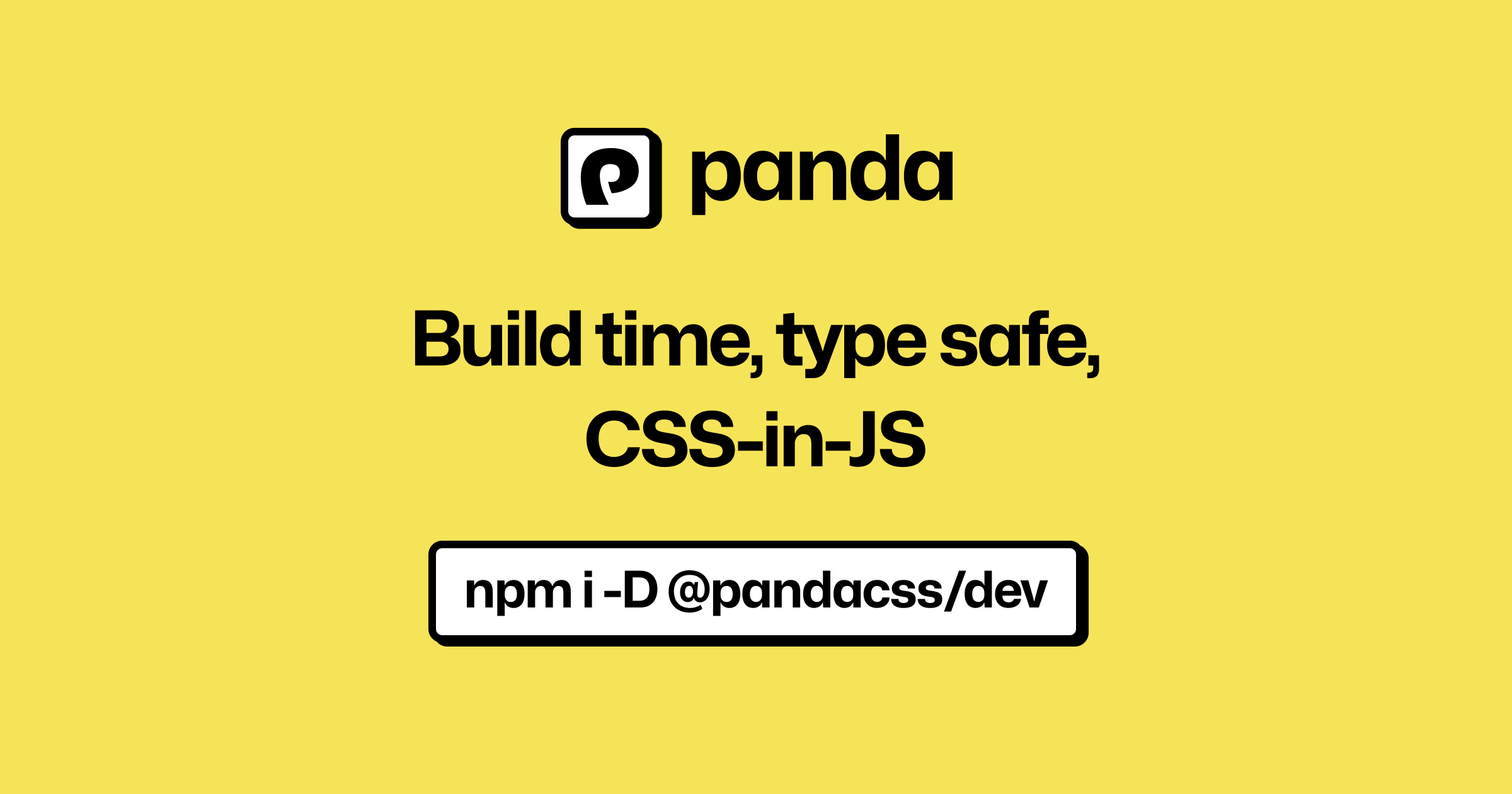 Panda CSS - Build modern websites using build time and type-safe CSS-in-JS